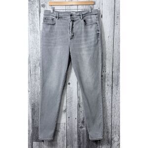 LOFT The Sculpt Jeggings Gray Denim High Rise Jeans Women's Size 34 (Fit 34x31)
